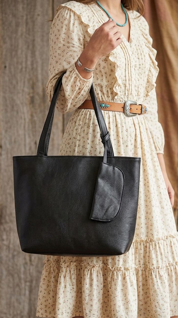 The Executive Classic Tote Bag- Black