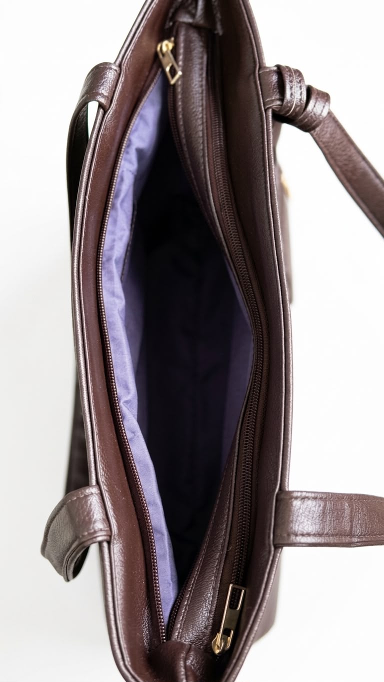 The Executive Classic Tote Bag-Deep Espresso Brown